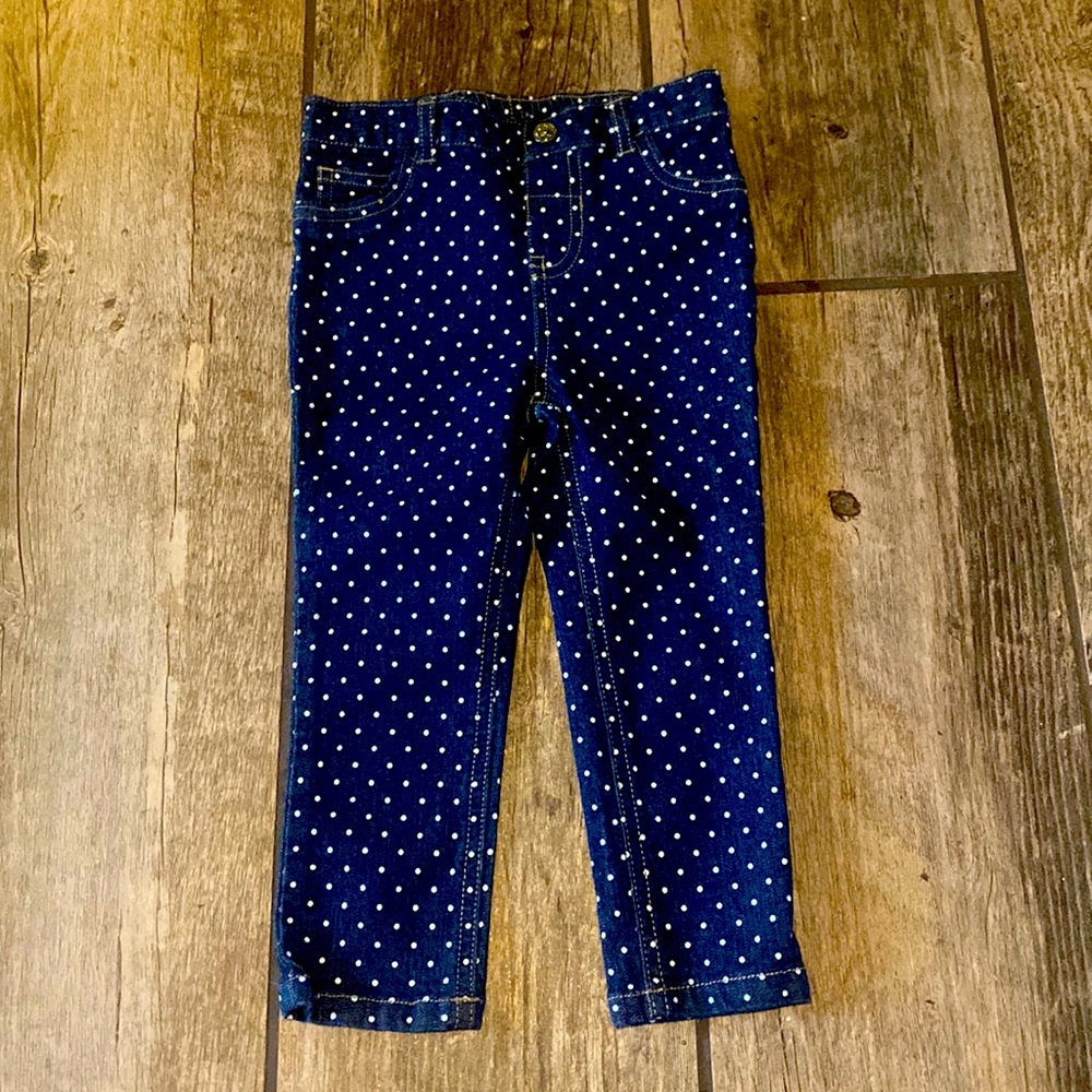 Polka dot jeans